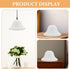 7.48X7.48X3.93In 2-Pack UKCOCO Round Mushroom Lamp Shade Replacement for Table and Floor Lamps Plastic Lampshade Cover