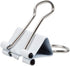 JAM PAPER Colorful Binder Clips - Small - 3/4 Inch (19 mm) - 25/Pack - White Binderclips