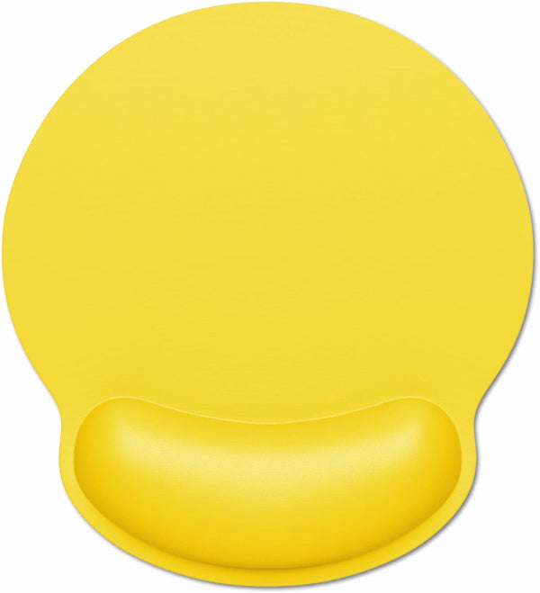 Dapesuom Ergonomic Mouse Pad with Wrist Support, Comfortable Memory Foam for Easy Typing Relief, Yellow