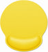 Dapesuom Ergonomic Mouse Pad with Wrist Support, Comfortable Memory Foam for Easy Typing Relief, Yellow