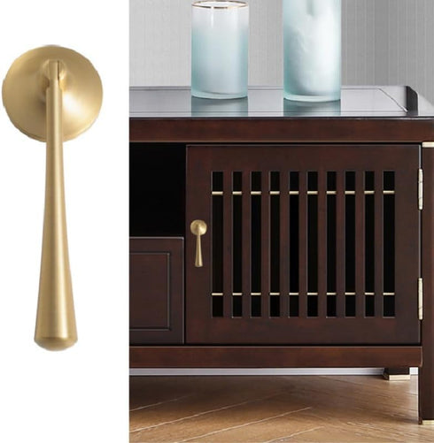 SANCHAKOU 2 Pack 114 40 22Mm Stylish Knobs Chinese Pendant Shoe Cabinet Bedside Table Wardrobe Furniture Drawer Brass