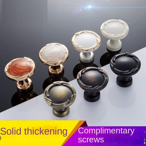 SANCHAKOU 8-Pack Zinc Alloy Handles Drawer Knob Handle Round Handle Single Hole Handle Bedside Table Handle Small