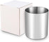 Silver Pencil Holder for Desk, 304 Stainless Steel Pen Cup, Makeup Brush Holder, Stationery Organizer