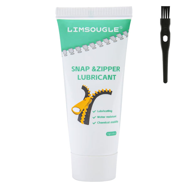 Limsougle Zipper Lubricant for Plastic & Metal - Non-Staining Lube Silicone Grease for