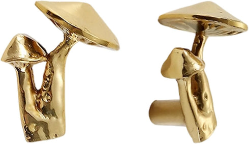 Ywmsfl Furniture Decorative Handle Modern Brass Dressers Knob Mushroom Shape Bedside Cabinet Pull Easy to Installation