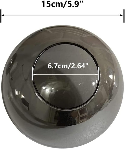 5.9 BOKT Smoke Gray Glass Globe Shade Replacement Grey Glass Lampshade Cover for Light Fixtures Wall Sconces Chandelier