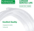 Quickun Industrial Grade Plastic PVC Vinyl Tubing, 1/2" ID x 9/16" OD Clear Tube, 3.3FT Heavy Duty