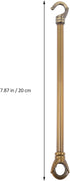 9.44 Inch Chandelier Load-Bearing Rod with Hooks Ceiling Light Support Tube Replacement Downrod for Hanging Light