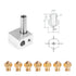 MK10 Nozzle for 3D Printer - M7 Thread Brass Extruder Head Hotend Nozzle 1.75mm Filament (10pcs MK10 0.4mm Nozzles)