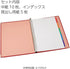 Kokuyo Color Palette Metal Round Ring Binder A4-S, 30 Holes, Up to 100 Sheets, 5 Colorful Tab Dividers, Red