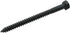 Renovators Supply Manufacturing Lag Bolts, 4 in. Black Zinc Plated Steel Lag Screws, Pack of 10