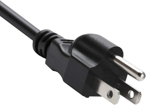 6Ft 14 Gauge 3 Prong Heavy Duty Universal AC Appliance Replacement Power Supply Cord Cable, Black