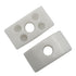 JCBIZ 20pcs Half Moon Nuts, 1.18" White Nylon M6 Washer Spacer Furniture Hardware Accessories