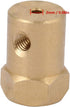 Hex Coupler, 4Pcs Premium Brass Motor Shaft Connector for RC Motor Car Wheels Tires (Bore Diameter 2mm)