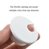 HAHIYO 2Pcs 1.5Inch/38mm White ABS Plastic U-Shaped Desk Grommet, Wire Management Cord Hole Cover