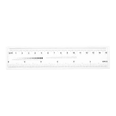 Film Flexible Ruler 6 Inch - 0.1mm Scale PET Plastic Covered Thickened Folding Straight Ruler Measuring Tool