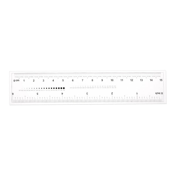 Film Flexible Ruler 6 Inch - 0.1mm Scale PET Plastic Covered Thickened Folding Straight Ruler Measuring Tool