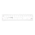 Film Flexible Ruler 6 Inch - 0.1mm Scale PET Plastic Covered Thickened Folding Straight Ruler Measuring Tool