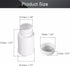 Othmro 10Pcs 2.7oz PE Plastic Bottles, 80ml Wide Mouth Storage Bottles with Cap for Lab Chemical Reagent