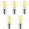 5-Pack S11 LED Bulbs E17 Intermediate Base, 40 Watt Equivalent, 5000K Daylight 4W for Bedside Lamp, Lava Lamps