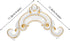 2pcs Homoyoyo Adhesive Furniture Appliques Onlays: Decorative Frame Onlay - Peel and Stick Corner Decal for Vanity