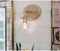 Uolfin Gold Wall Sconce, Modern 1 Light Wall Lighting with Seeded Glass Shade,