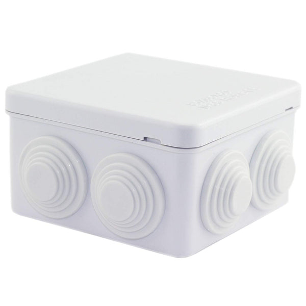 DGZZI 1PC ABS Plastic IP55 Waterproof Junction Box, DIY Outdoor Electrical Connection Box 85x85x50mm (3.4"x3.4"x2")