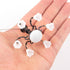 Angoily Miniature Chandelier for Dollhouse Tiny House Ceiling Light Pendant Metal Mini Ceiling Lamp for Sandbox Model
