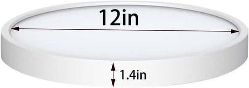 Generic 12Inch 24W 4000K, Dimmable 120V, (Closet, LED Flush Mount Ceiling Light, Low Profile Ceiling Light Fixture