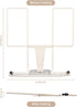 Book Stand for Reading: Adjustable Holder for Recipes, Textbooks, and Tablets (Milky White)