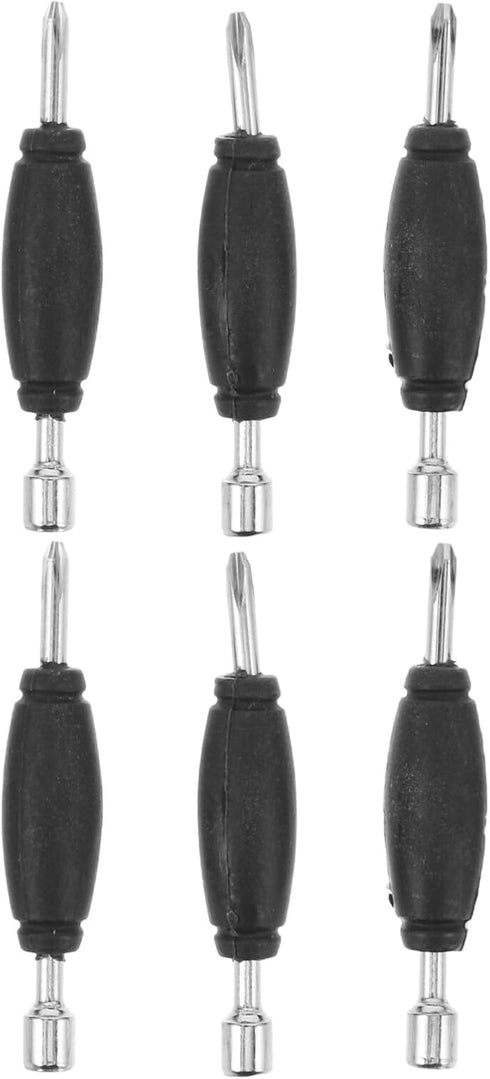 Kisangel 6pcs Dual Head Fingerboard Screwdriver Set Metal Mini Repair Tool for