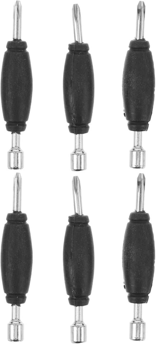 Kisangel 6pcs Dual Head Fingerboard Screwdriver Set Metal Mini Repair Tool for