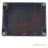 2 Pack Project Box IP65 Waterproof Junction Box, ABS Plastic Black Electrical Boxes for DIY Projects, 4.53"x3.54"x2.17"