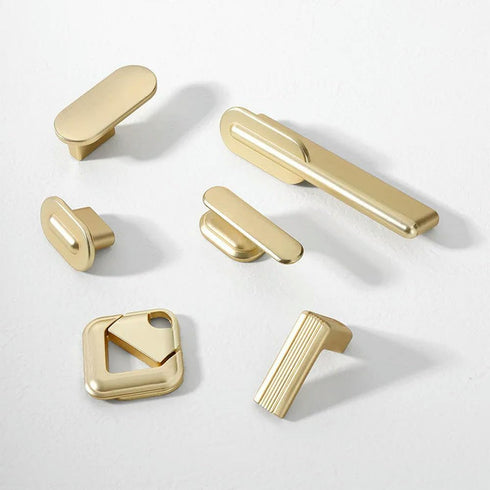 SHOORR 6Pcs Cabinet Knobs Wardrobe Drawer Knob Bedside Cabinet Cabinet Ring Wardrobe Single-Hole Furniture Door Pull D
