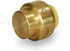 UPSE12 Plug End Cap Pipe Fitting, 1/2 Inch, Brass for Pex Copper, CPVC