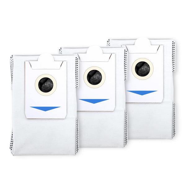 ECOVACS Dustbag 3 Pcs for DEEBOT T30S / T30S COMBO / X2 OMNI/ X2 COMBO Robot Vacuum and Mop Combo, White