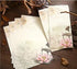 Retro A4 Stationery Paper and Envelopes Set, 32 Sheets Writing Paper and 12 Envelopes, Old Age Printer Paper