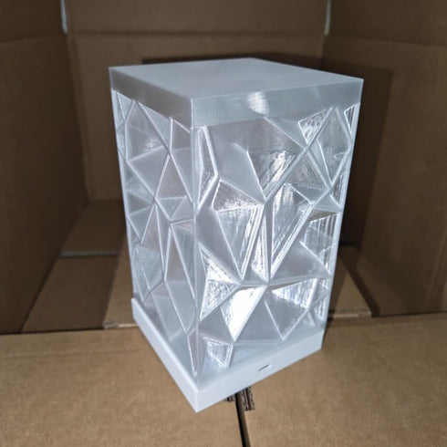 Generic 3D 16 4 Modern Geometric Crystal Lamp with Remote Control, Color Changing LED Night Light with Adjustable