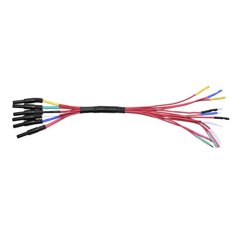 HT306 4 Connectors Sizes Universal Breakout Leads, 6 Channel Test Lead Set for Automotive