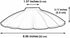 22cm, Umbrella Shape Metal Lamp Shade Black Pendant Light Shade, Easy Fit Ceiling Lamp Shade Replacement for Pendant