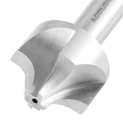 Accusize Industrial Tools 3/8'', H.S.S. Corner Rounding End Mills, 1/2'' Shank Dia