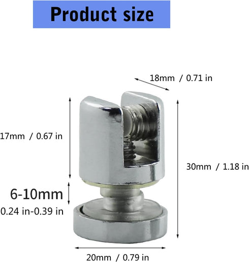 XINNIKESI 10-12mm Glass Clamp Holder Bracket Adjustable Shelves Corner Hardware Accessories Fixed Clamp for Thick Glass
