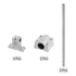 uxcell Linear Motion Rod Shaft Guide Set, 2pcs 8mm x 200mm with 2pcs SCS8UU Bearing Block & 4pcs Shaft Support