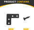 10Pcs 1.57"x1.57" (40x40mm, uxcell L-Shaped Brackets Corner Brace, Corner Bracket Shelf Bracket Right Angle Brackets