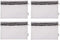 Clear Vinyl Zipper Multi-purpose Waterproof Organizers, 4-pack Office Home Supply Toiletry Pouch Tool Bag
