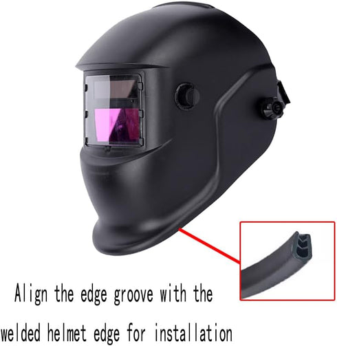 CSBOYUKEJ Welding Helmet Bibs, Split Helmet FR Bibs, Helmet Bibs with Press-fit Seals, Suitable for Most Welding