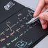Black Sticky Notes Self-Stick Note Pads Easy to Post for Office, School, Home, 6 Pads, 3 Size, 50 Sheets/Pad by Dreamty