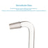 stonylab Borosilicate Glass Distilling Adapter, 75 Degree and 105 Degree Bent Chemistry Adapter, 200 mm Length