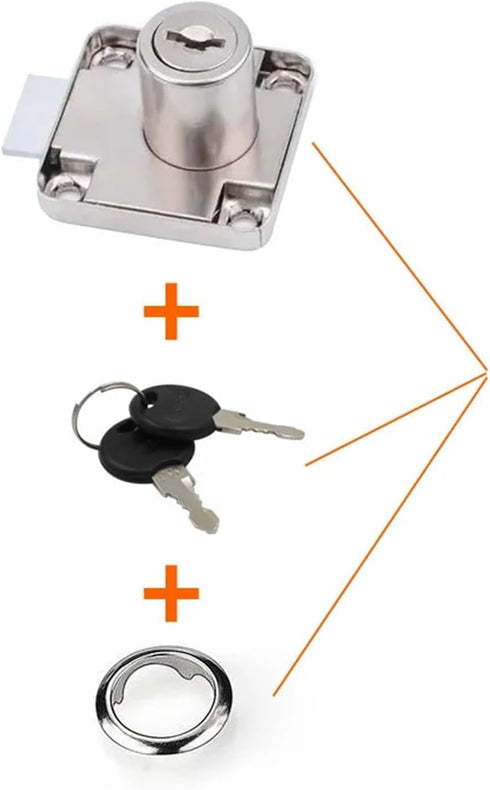 Superhao 2pcs Drawer Locks with Keys Drawer Locks with Keys Hardware Accessories Furniture Cabinet Used for Bedside