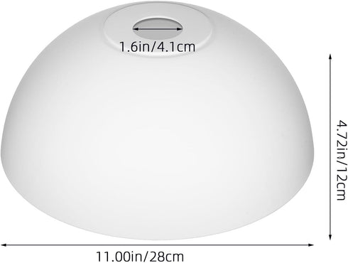 ZHVNFLOU 1.65 Inch/ 42 Mm (11 Inch Floor Lamp Shade Replacement: White Plastic Lamp Shades for Floor Lamps - Fitter